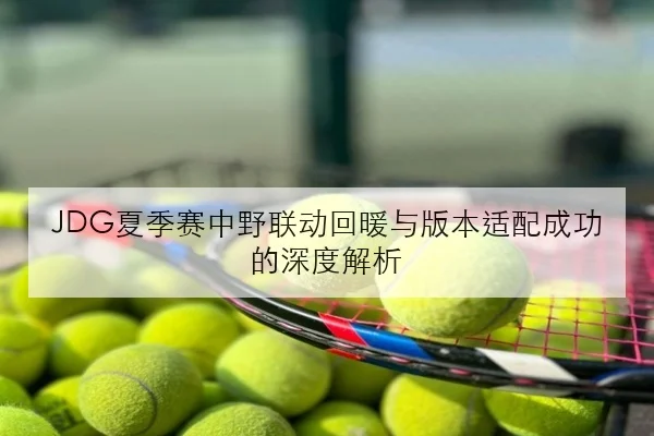 JDG夏季赛中野联动回暖与版本适配成功的深度解析